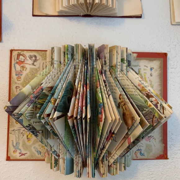 Handmade Book Sculpture Decor (3 Count) - Picture 4 of 6